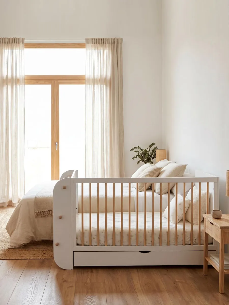 Кровать Micuna Salonica 120*60 белый/дерево (white/wood). Изображение 6