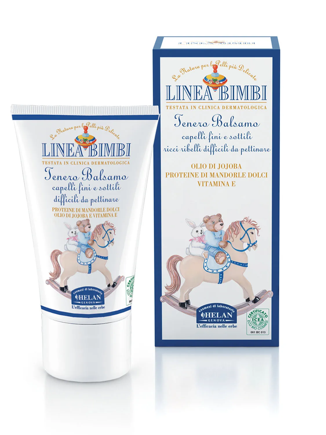 Бальзам детский HELAN для тонких, вьющихся и непослушных волос 139BC-RU