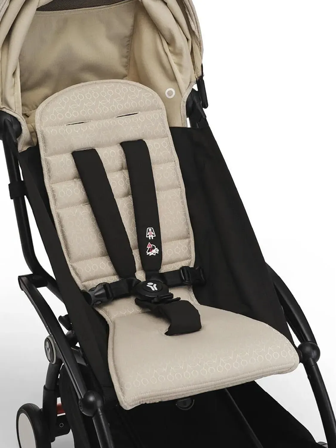 Коляска 2 в 1 STOKKE YOYO3 Бонпоинт, рама черная, люлька мягкая. Изображение 16