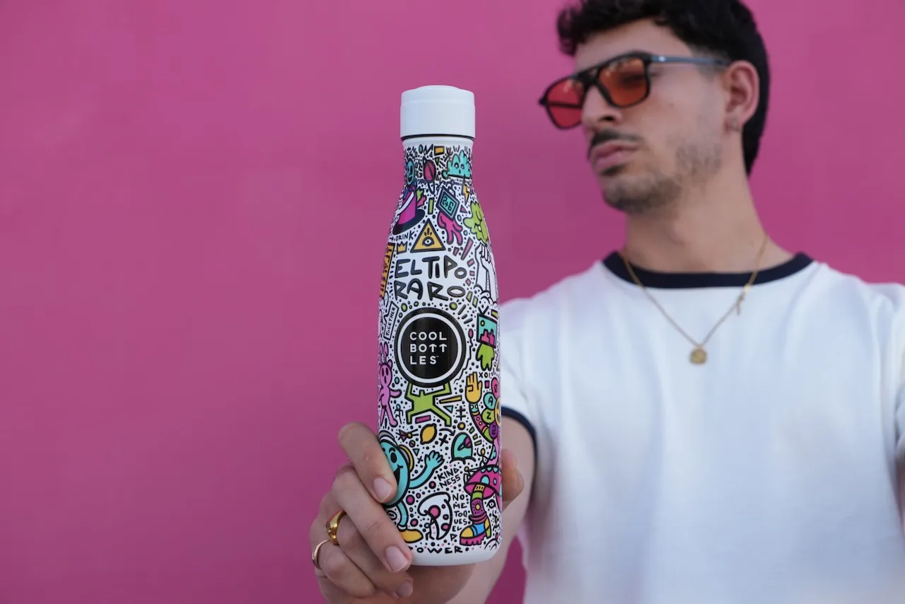 Термос-термобутылка Cool Bottles El Tipo Raro Positive Revolution 500мл CBB50PRE. Изображение 7