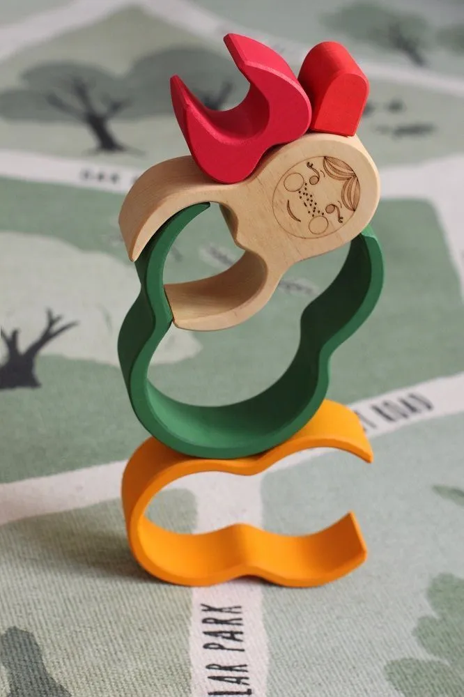 Пирамидка-пазл Skandico «Матрешка»