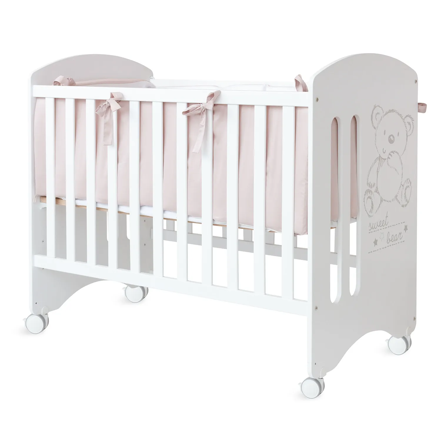 Кровать приставная Micuna Sweet Bear 120*60 с матрацем CH-620 Витрина