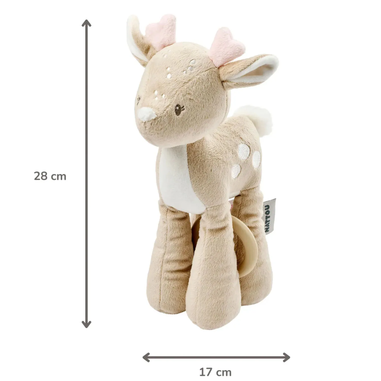 Игрушка мягкая Nattou Musical Soft toy FANFAN Оленёнок музыкальная 759168