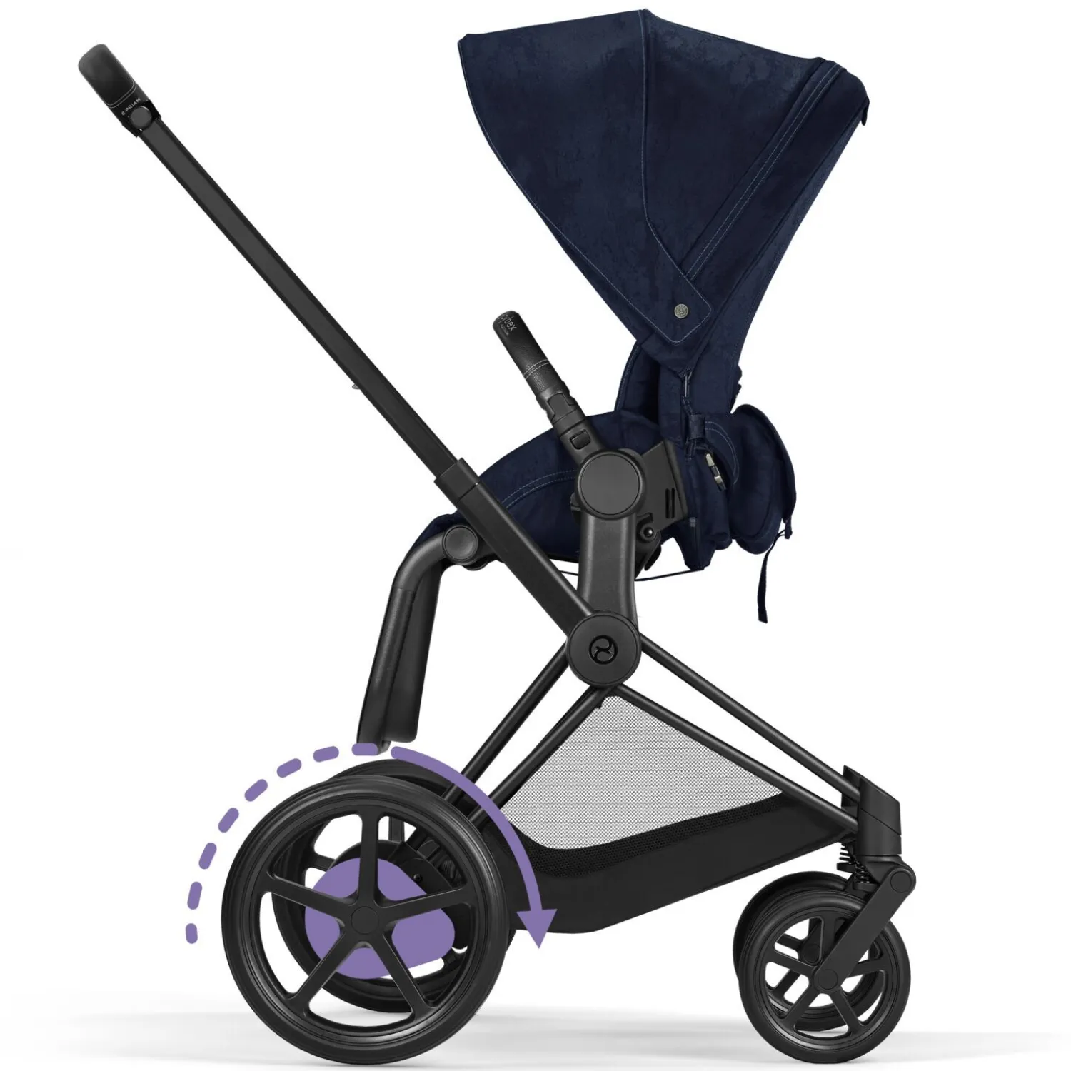 Коляска 2 в 1 Cybex PRIAM IV FE Rebellious Luxury /Matt Black