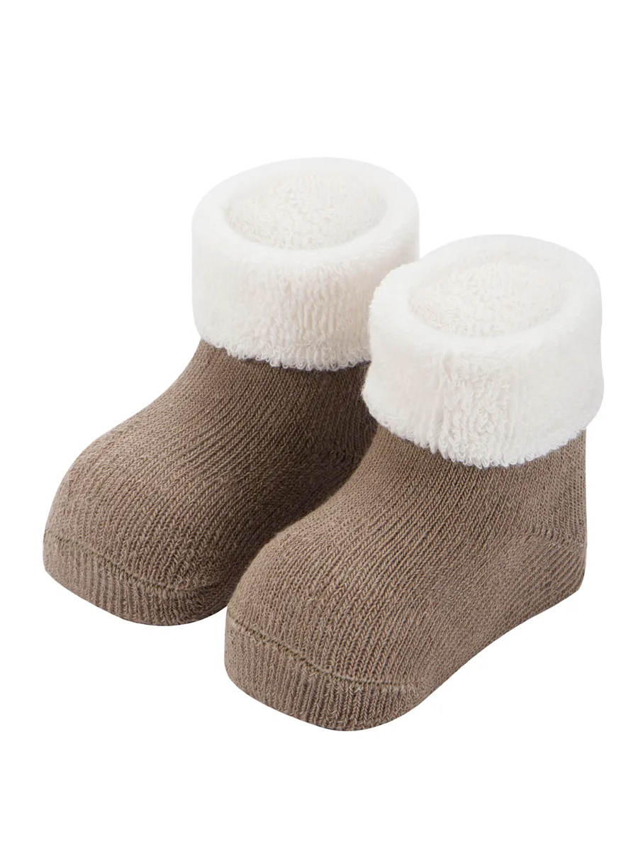 Носки детские махровые Mansita Mi, цв.бежево-молочный