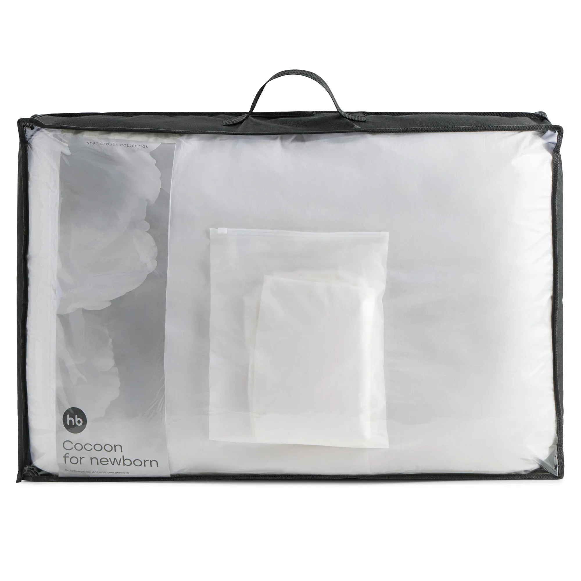 Подушка-кокон для новорожденного Happy Baby со сменными чехлами (2 шт) 87569