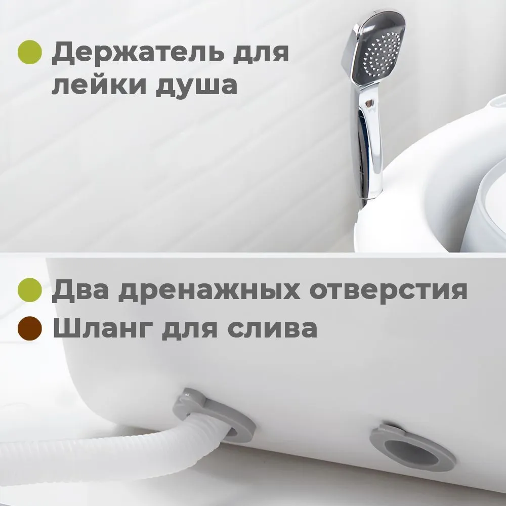 Ванночка для купания новорожденных iFam большая складная