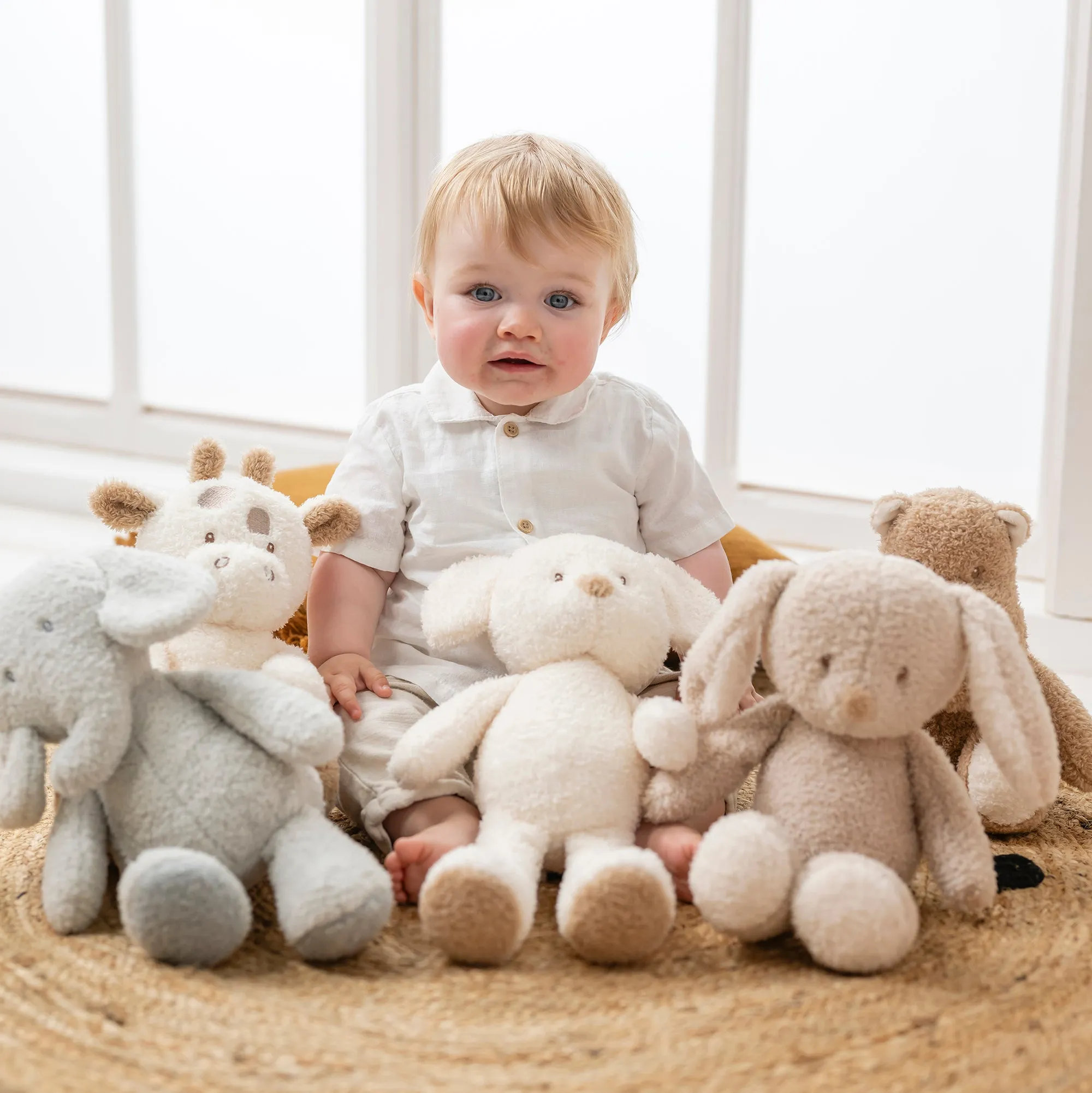 Игрушка мягкая Nattou Soft toy TEDDY Мышка 856027