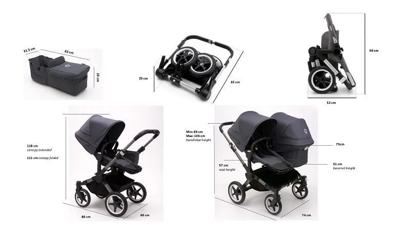 Коляска 2 в 1 Bugaboo Donkey 5 Mono Complete Classic