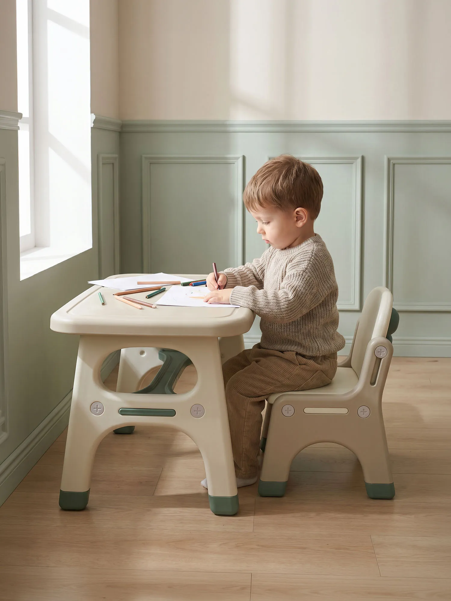 Стол со стульчиком UNIX Kids Dino Зеленый (Green) PTABLE1CHDINOGR. Изображение 17