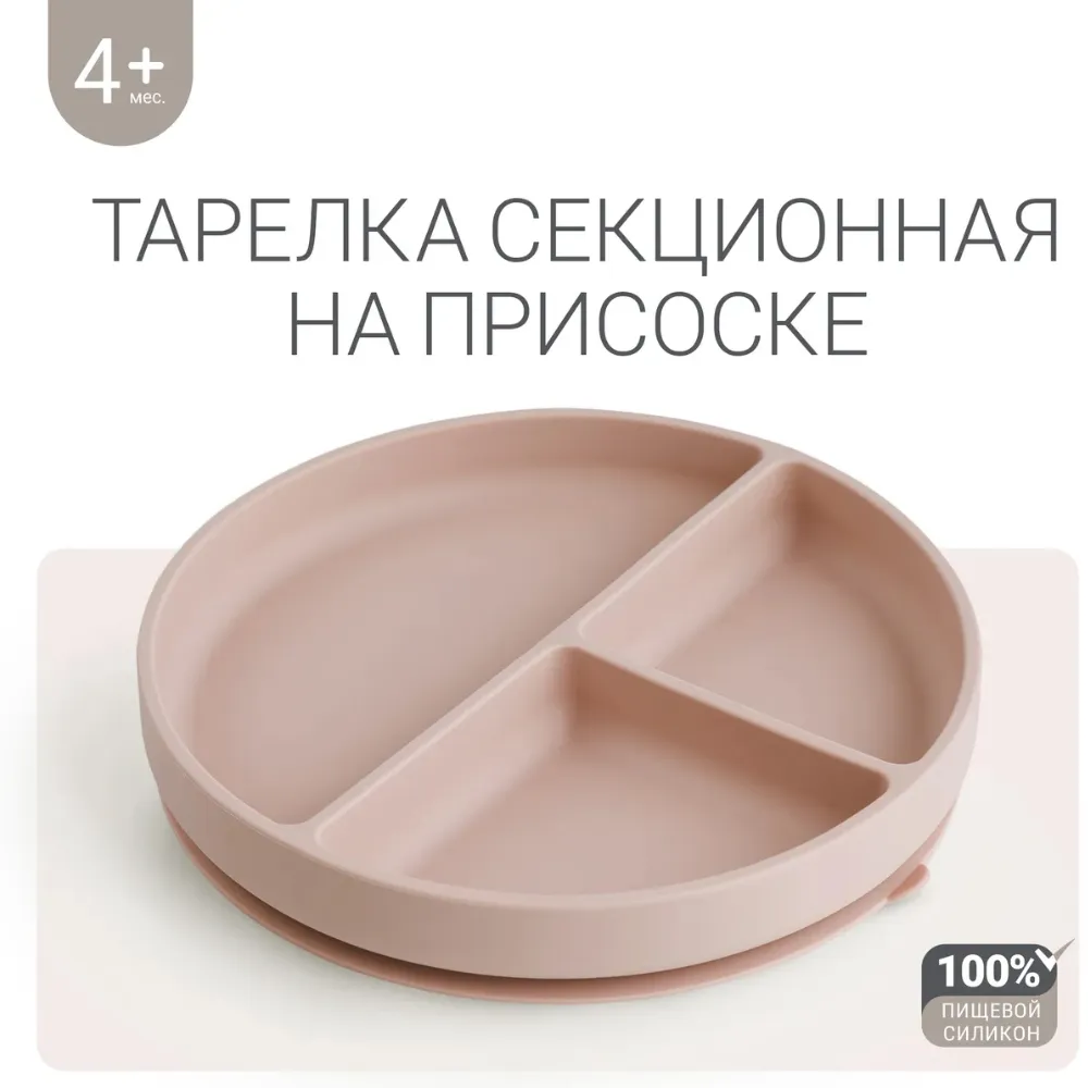 Тарелка edda секционная на присоске