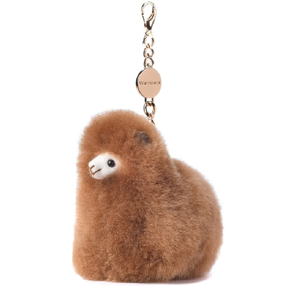 Подвеска-помпон ЛеРаРу альпачонок Шоколадный десерт 10 см