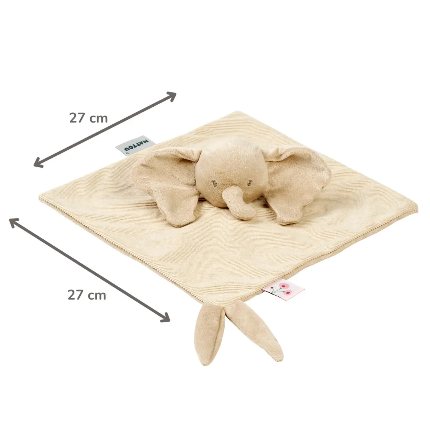 Игрушка мягкая Nattou Doudou FANFAN Слонёнок вельвет sand 759106