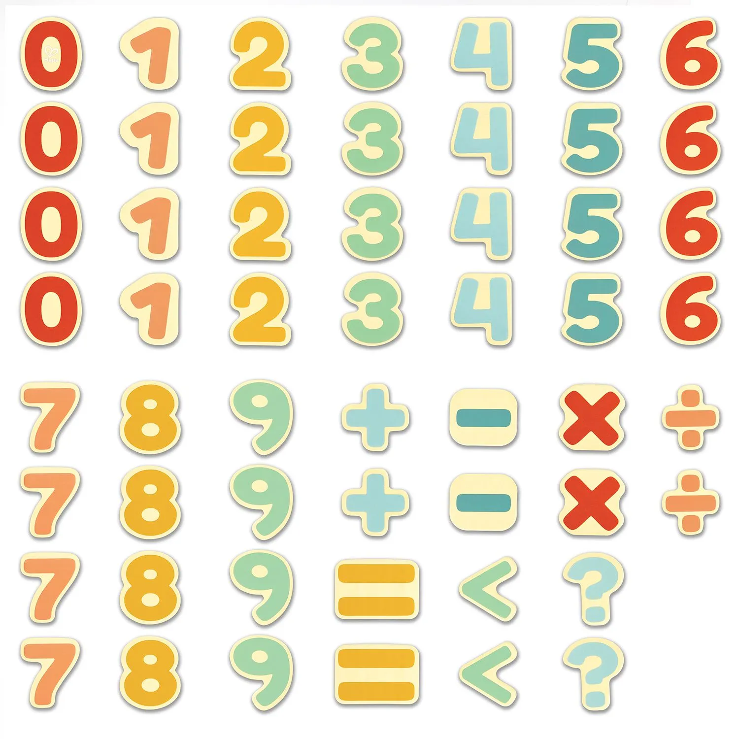 Набор деревянных магнитных цифр Hape «Учимся считать» E2007_HP