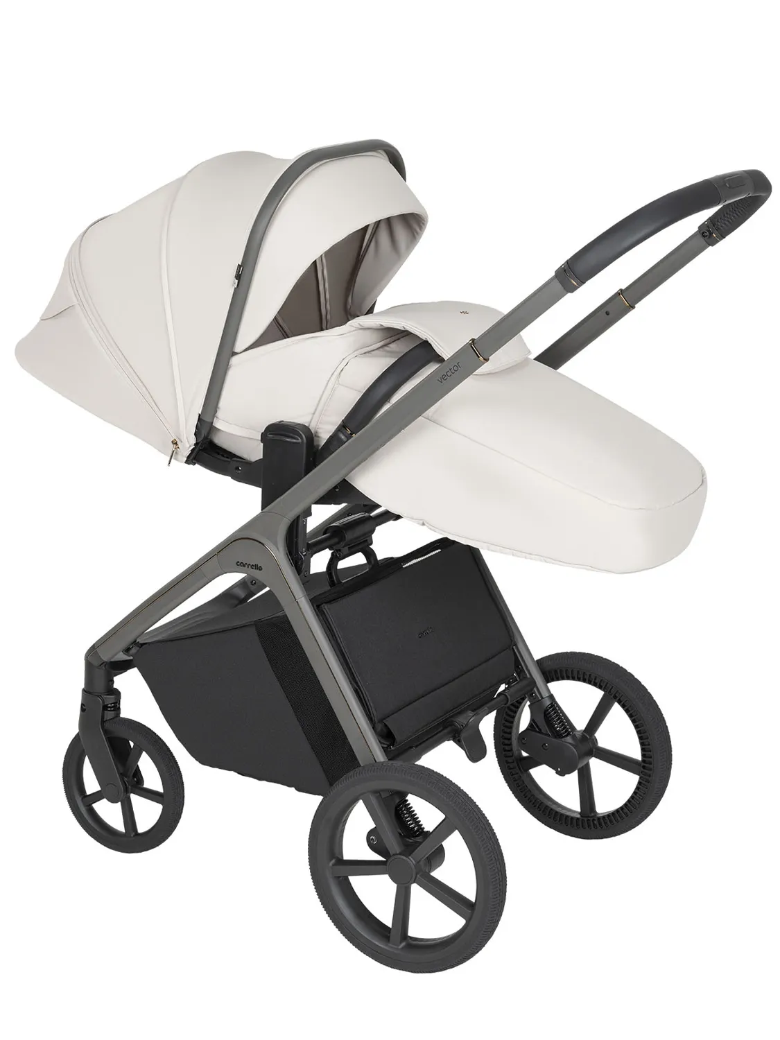 Коляска 2 в 1 CARRELLO Vector F CRL-6700, бежевый (zephyr beige). Изображение 6