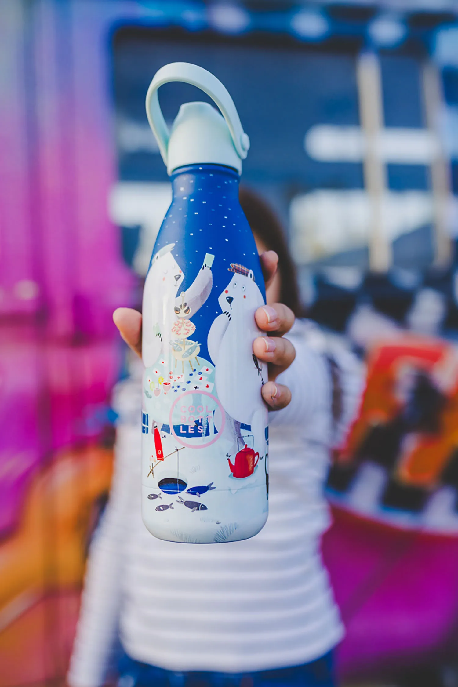 Термос–термобутылка Cool Bottles Kids серия Wonders Polar Bears 350 мл