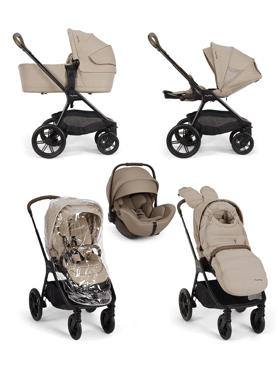 Коляска 3 в 1 Nuna TRIV LX AS с автолюлькой ARRA FLEX