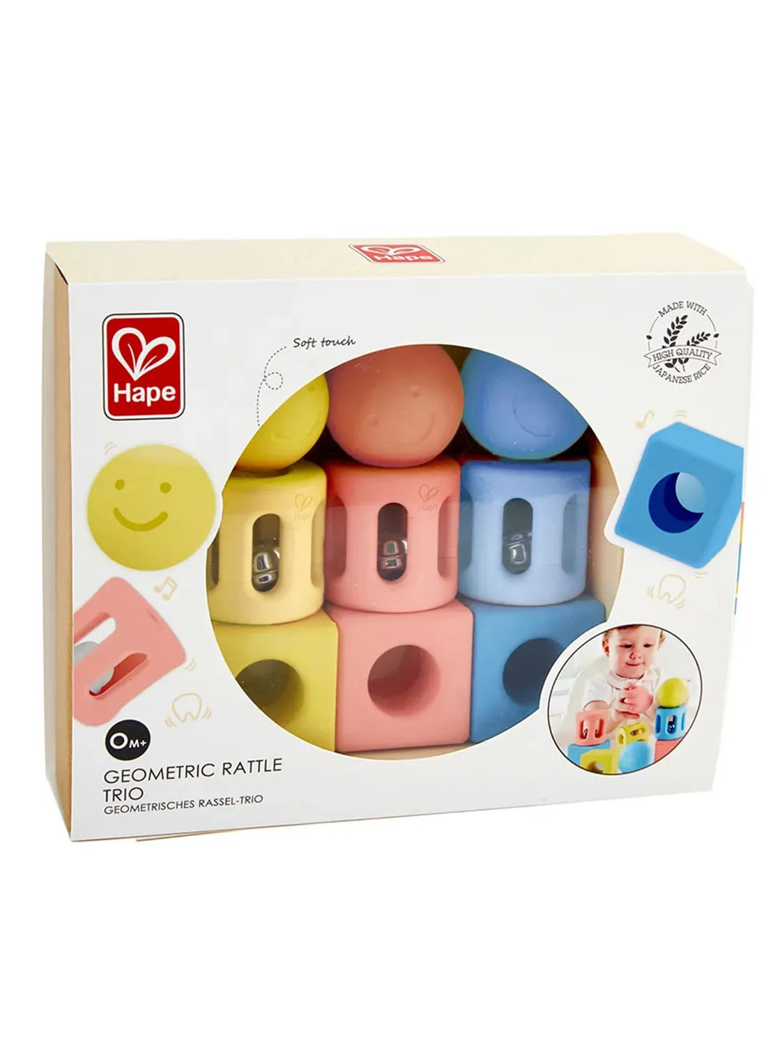 Набор погремушек HAPE для малышей Конструктор "Улыбка" E0456_HP