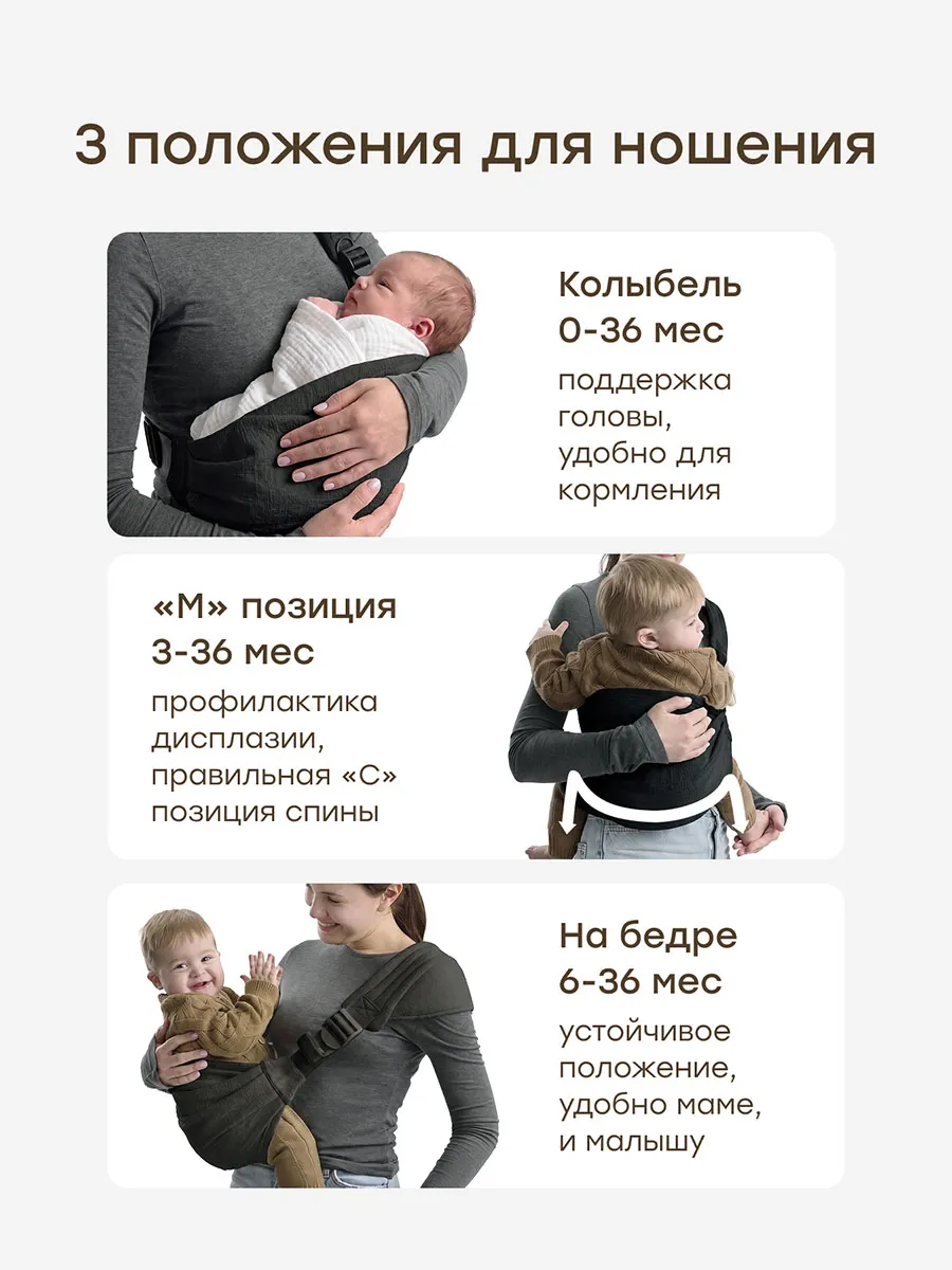 Рюкзак-кенгуру Happy Baby BABYBOND