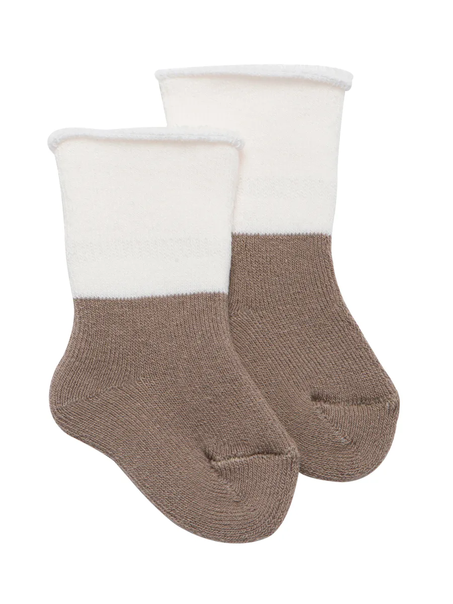 Носки детские махровые Mansita Mi, цв.бежево-молочный