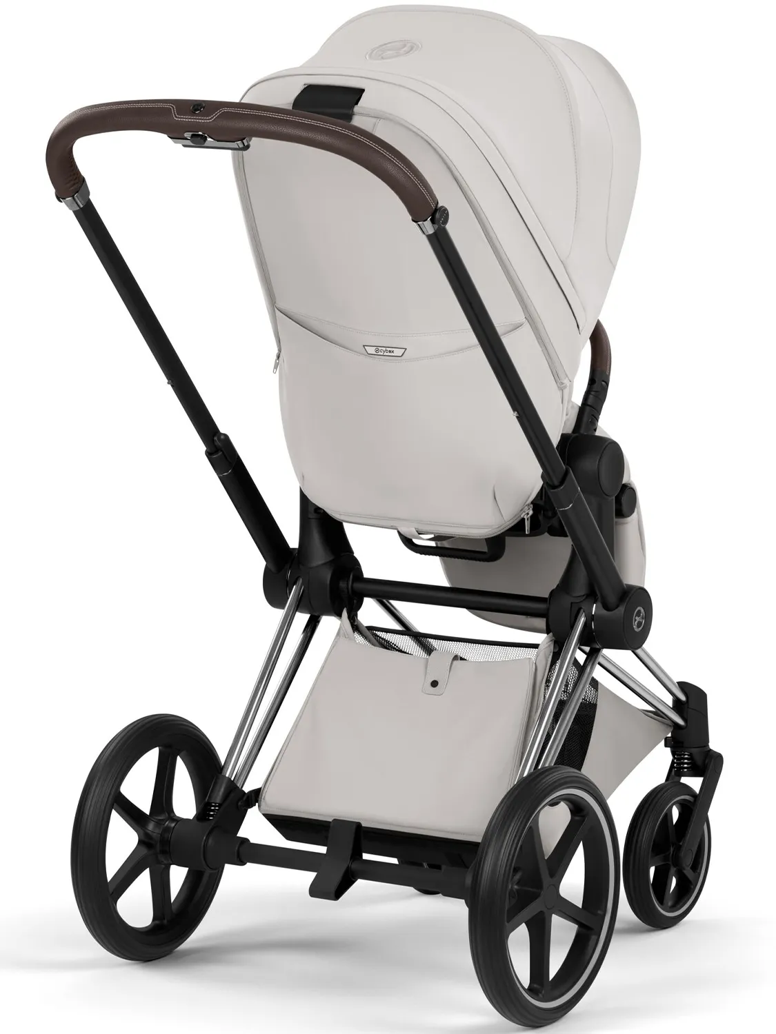 Коляска 2 в 1 Cybex Priam Style шасси Chrome Brown