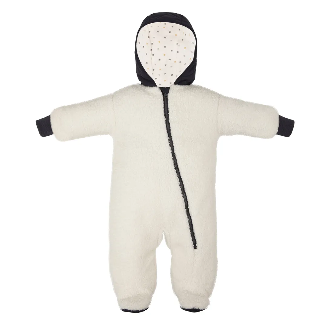 Комбинезон детский утепленный Mansita Teddy цвет графит-белый