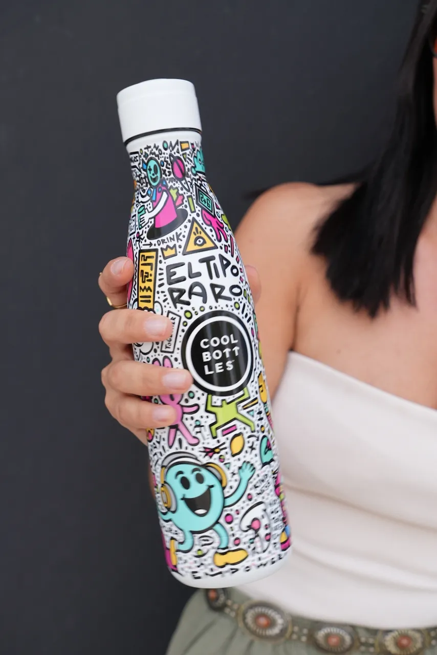 Термос-термобутылка Cool Bottles El Tipo Raro Positive Revolution 500мл CBB50PRE. Изображение 11
