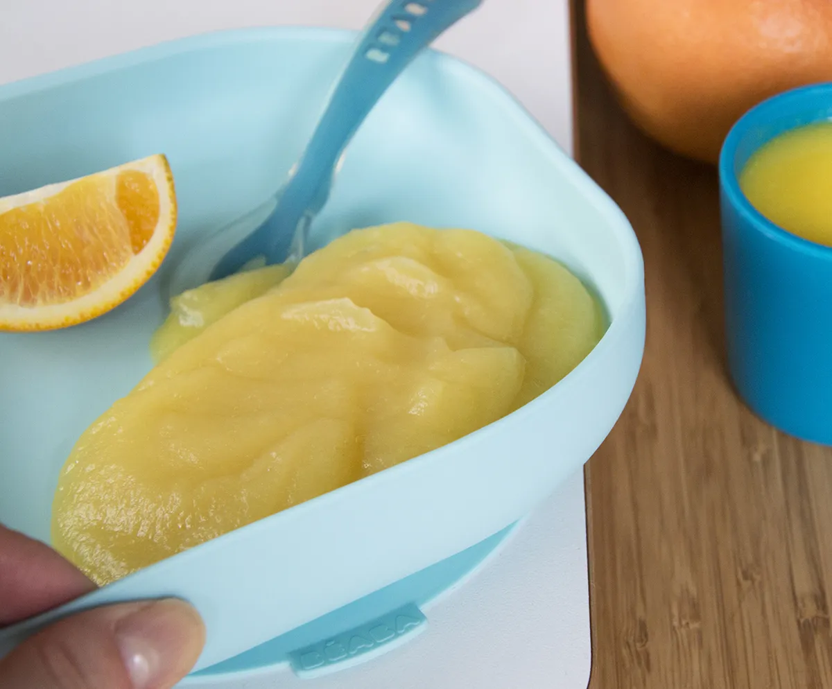 Эргономическая детская тарелка Beaba Silicone Suction Plate