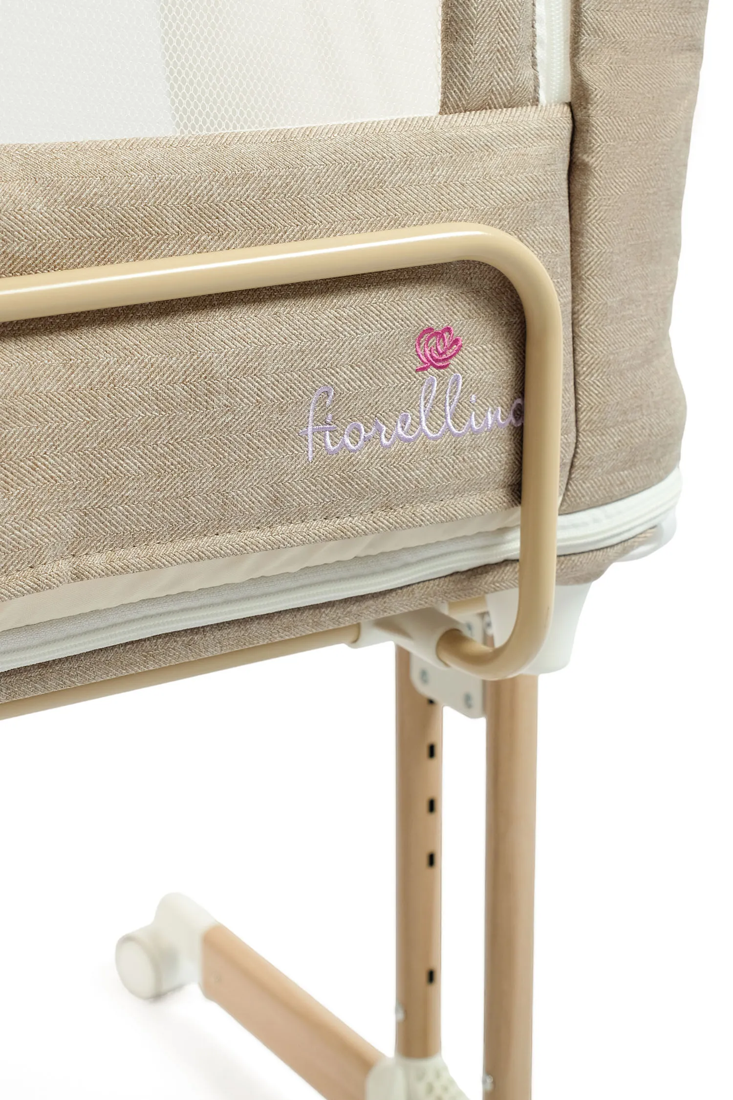 Люлька-колыбель 4 в 1 приставная Fiorellino beige