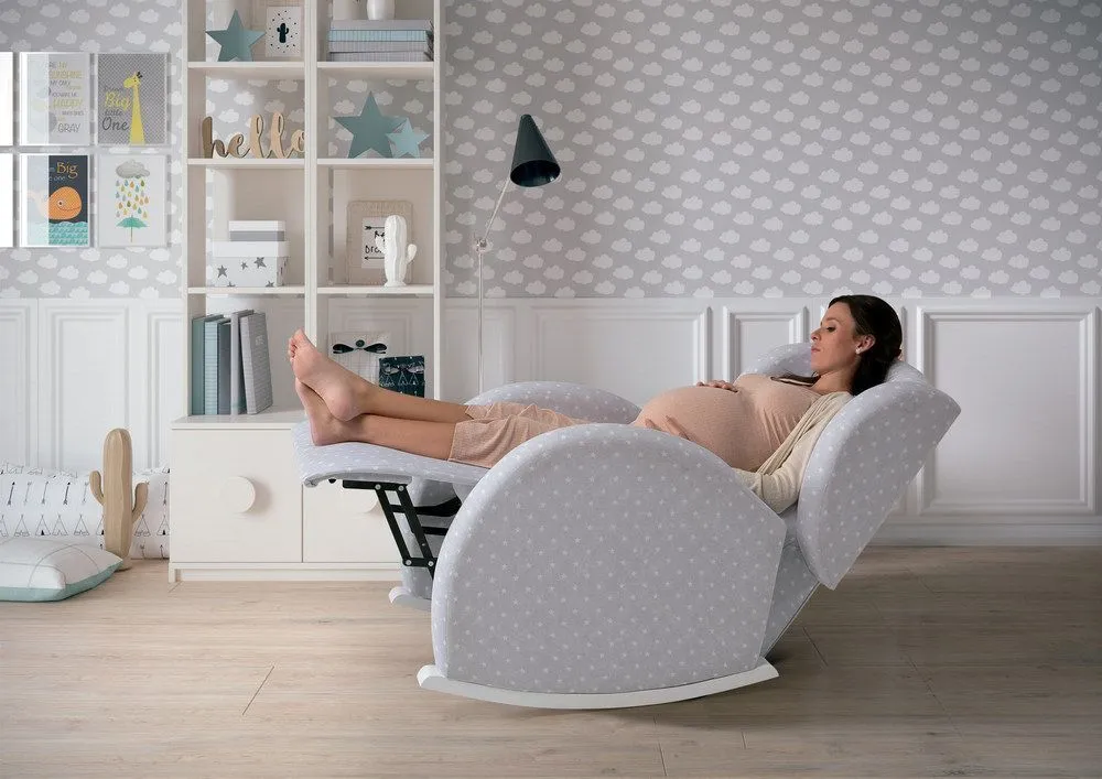 Кресло-качалка для кормления с Relax-системой Micuna Wing/Flor