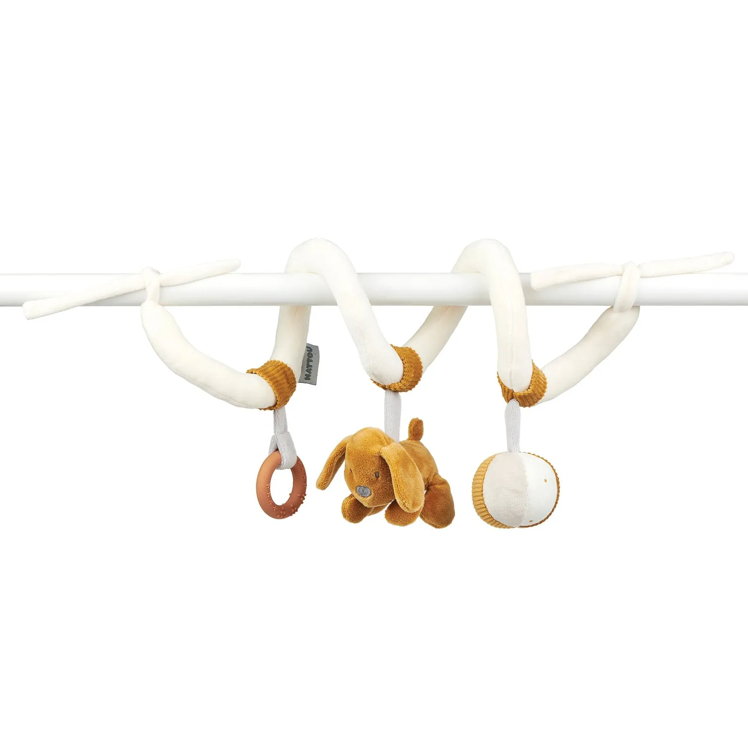 Игрушка мягкая Nattou Toy spiral Charlie Собачка 388207