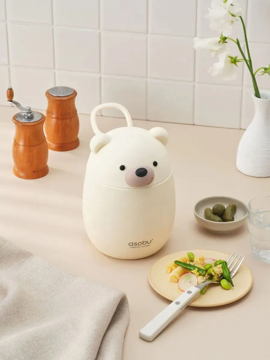 Термоконтейнер Asobu для еды Foodie 600 мл полярный медведь 75227. Изображение 13