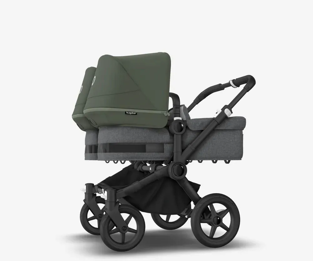 Коляска 2 в 1 Bugaboo Donkey5 Twin шасси Black