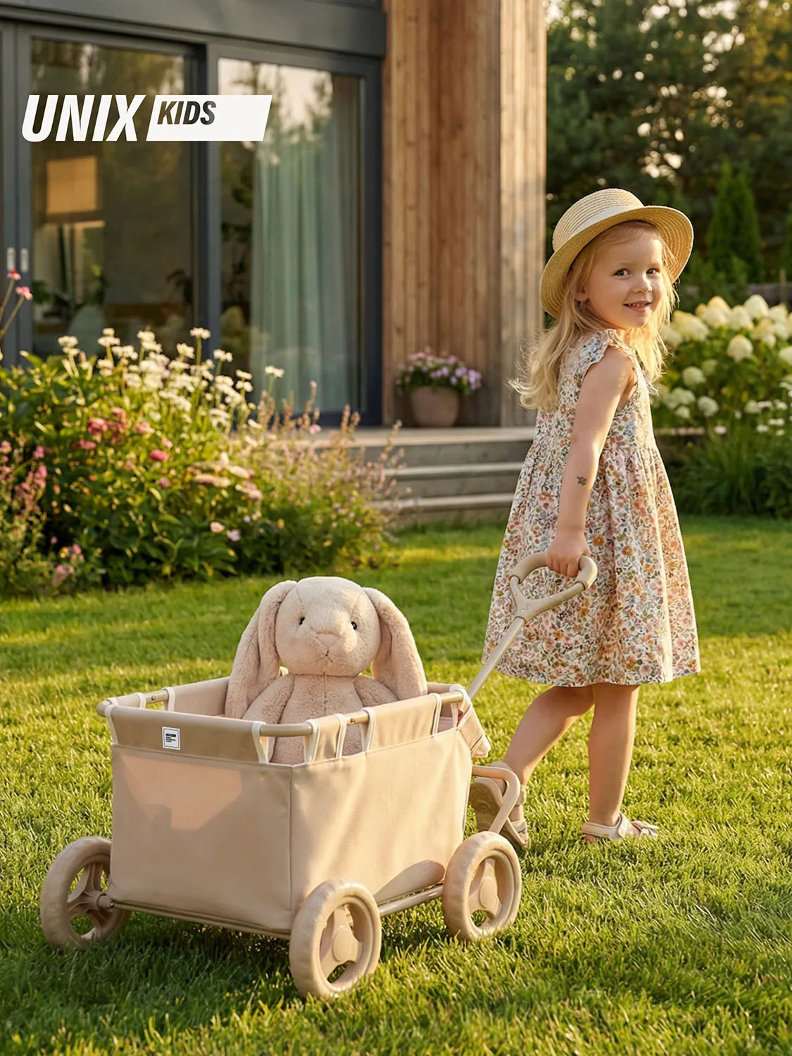 Тележка UNIX Kids Doll для игрушек Бежевый (Camel) DOLLCARTCL