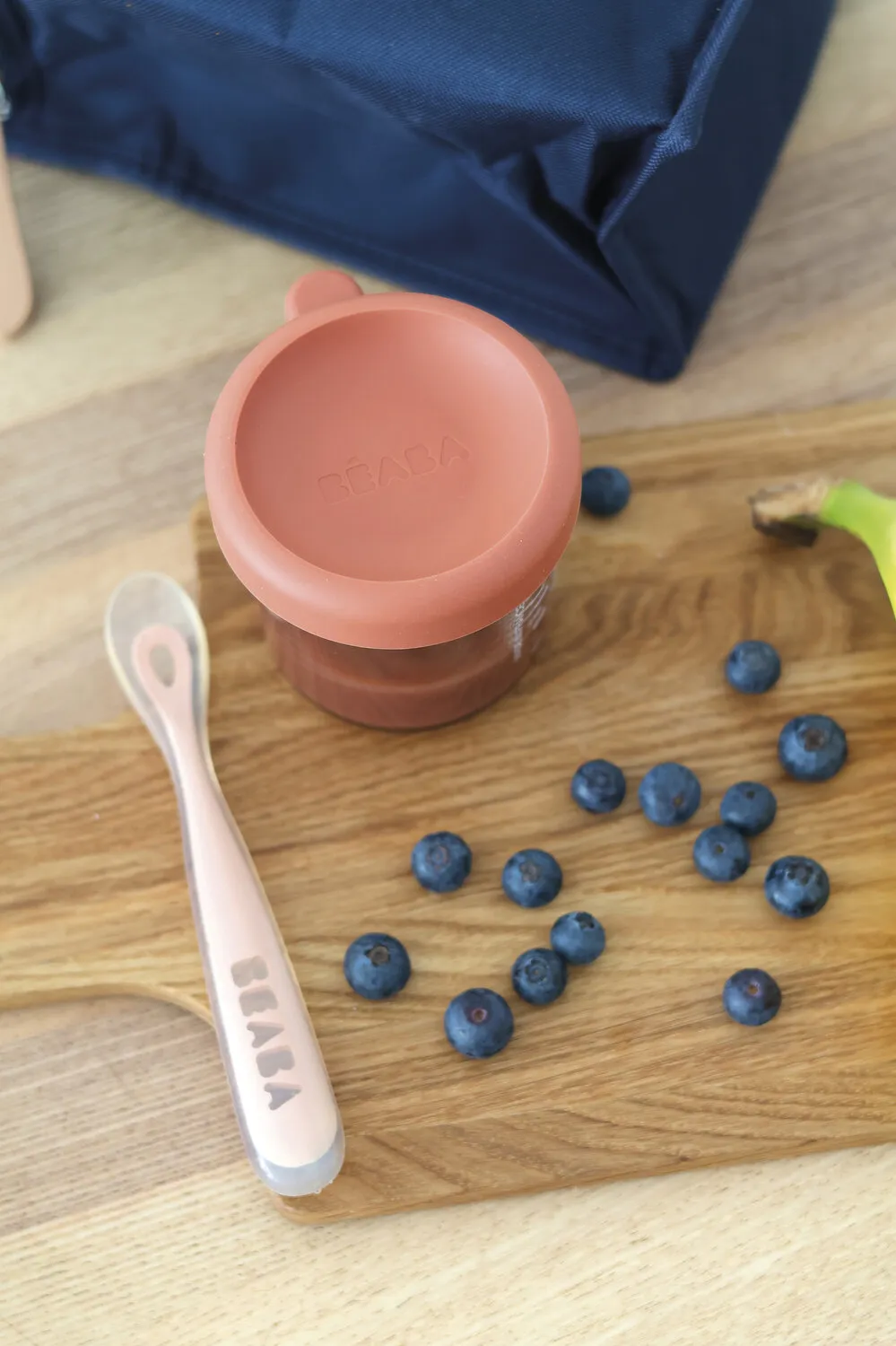 Контейнер Beaba для хранения стеклянный с крышкой 150 мл