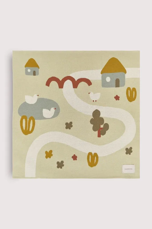 Плед детский LoomKnits Ферма Мультиколор 100х100 см LW5459-060-100/100