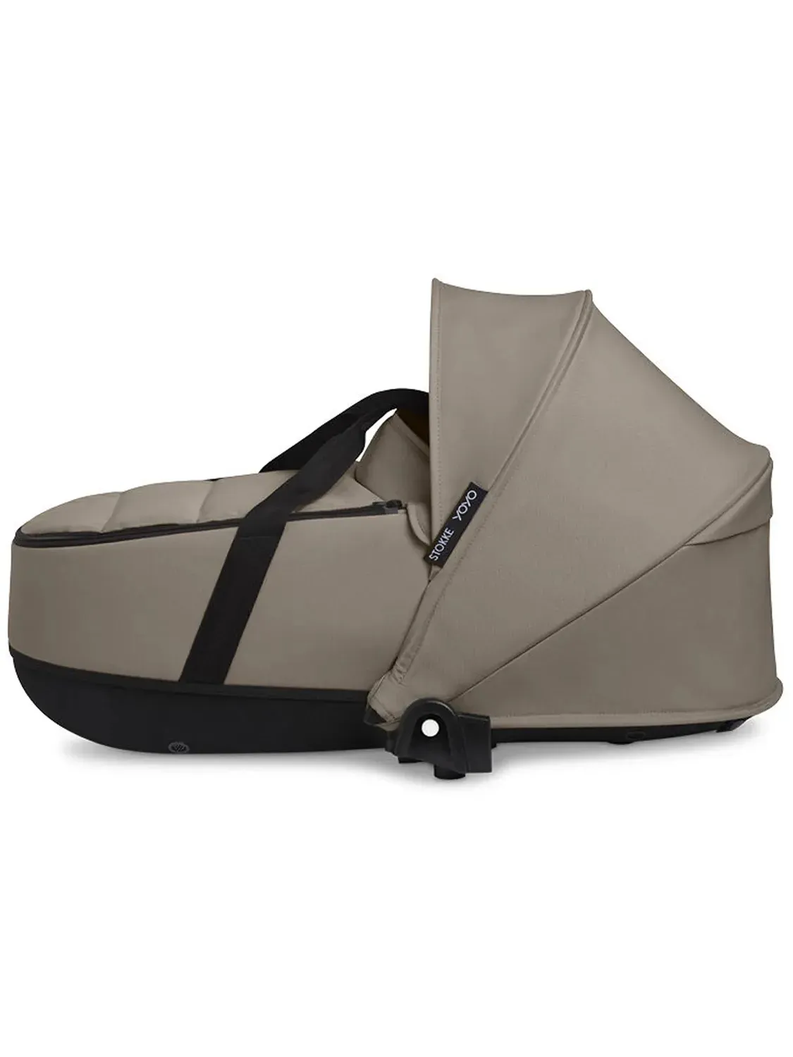 Коляска 2 в 1 Stokke YOYO3 shell, серо-коричневый (taupe), рама черная. Изображение 5