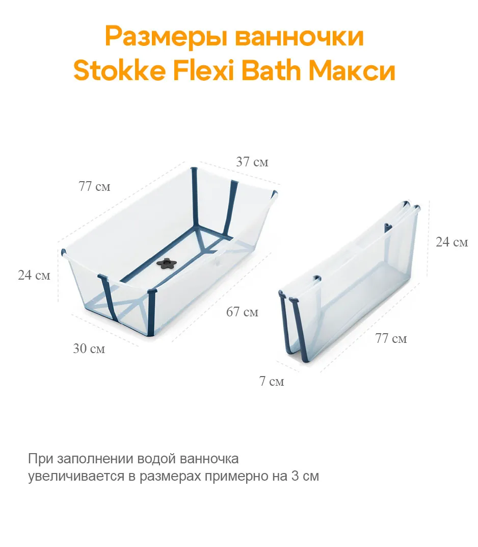 Ванночка для купания Stokke FlexiBath Макси