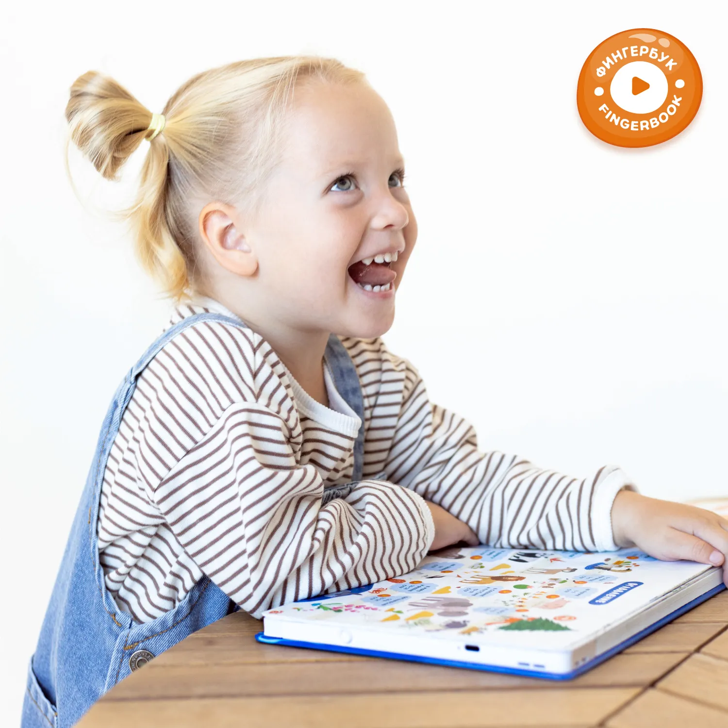 Книга интерактивная Abumba Fingerbook «Какие бывают животные» ABU-FING-02