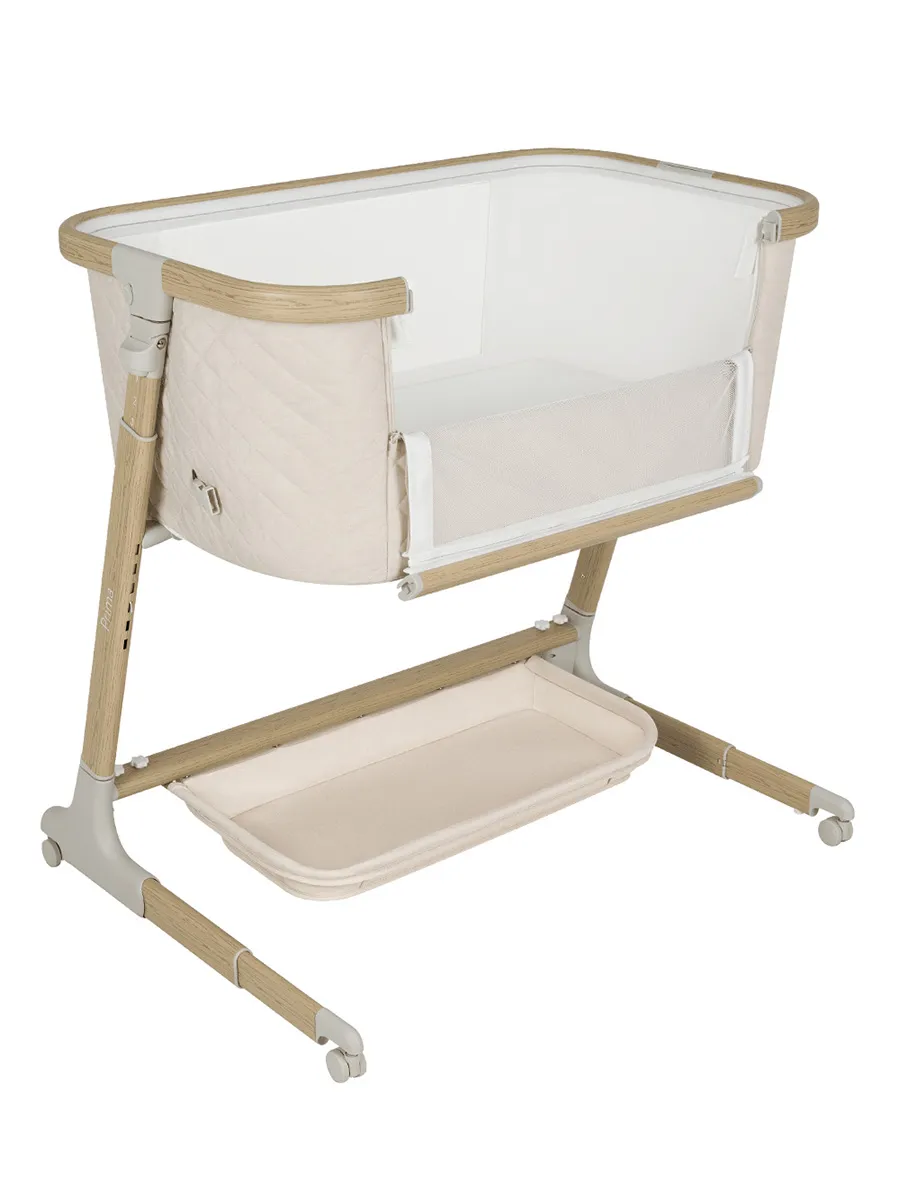 Кроватка CARRELLO Prima+ 79х50 см с электронным укачиванием Бежевый (Honey Beige) CRL-16504. Изображение 2