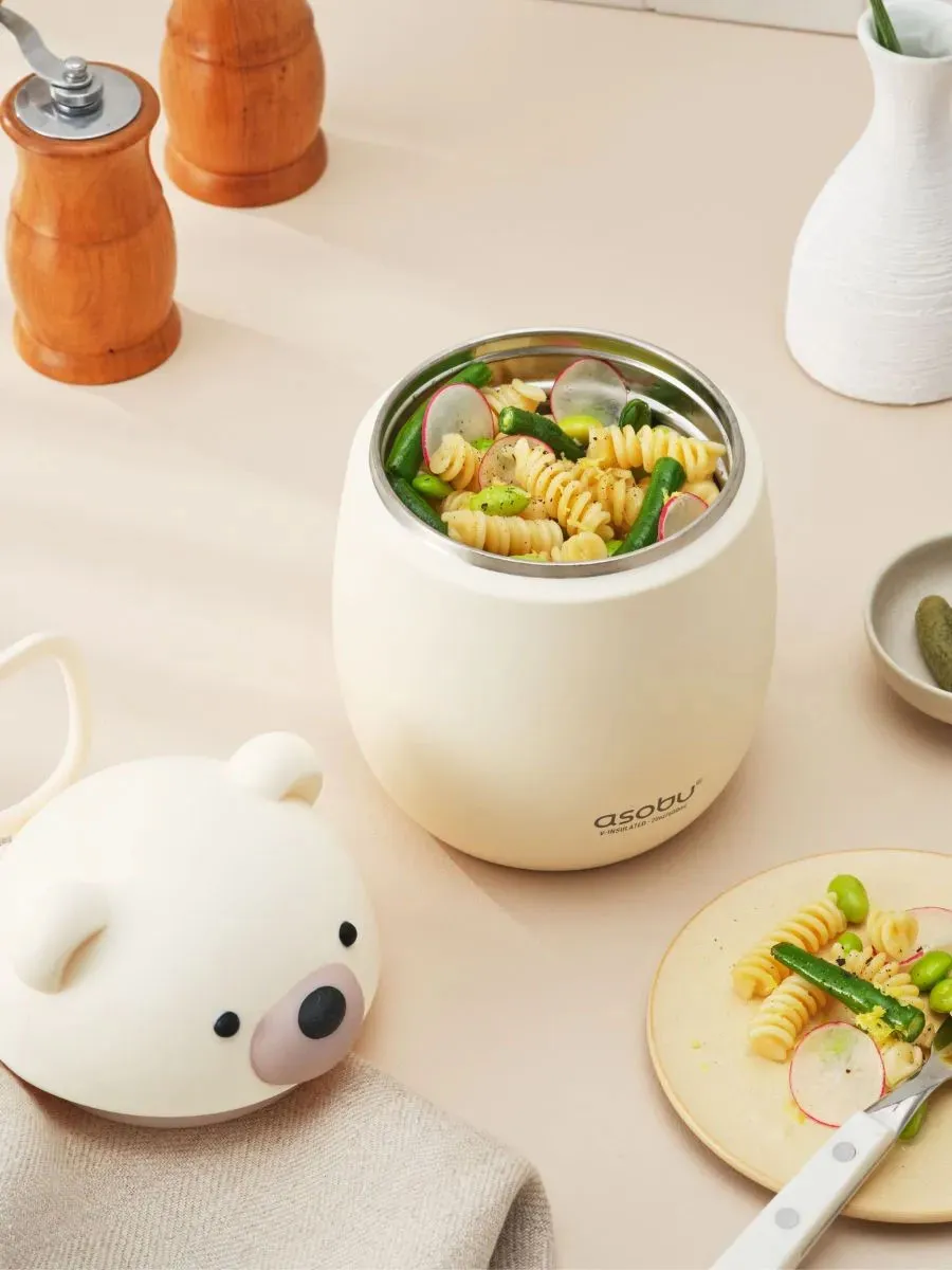 Термоконтейнер Asobu для еды Foodie 600 мл полярный медведь 75227. Изображение 14