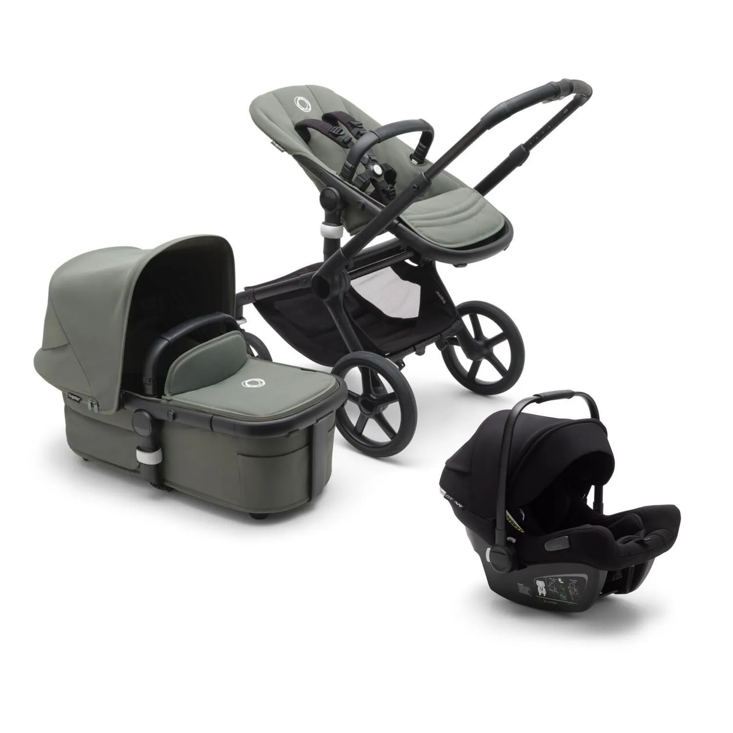 Коляска 3 в 1 Bugaboo Fox 5 шасси Black