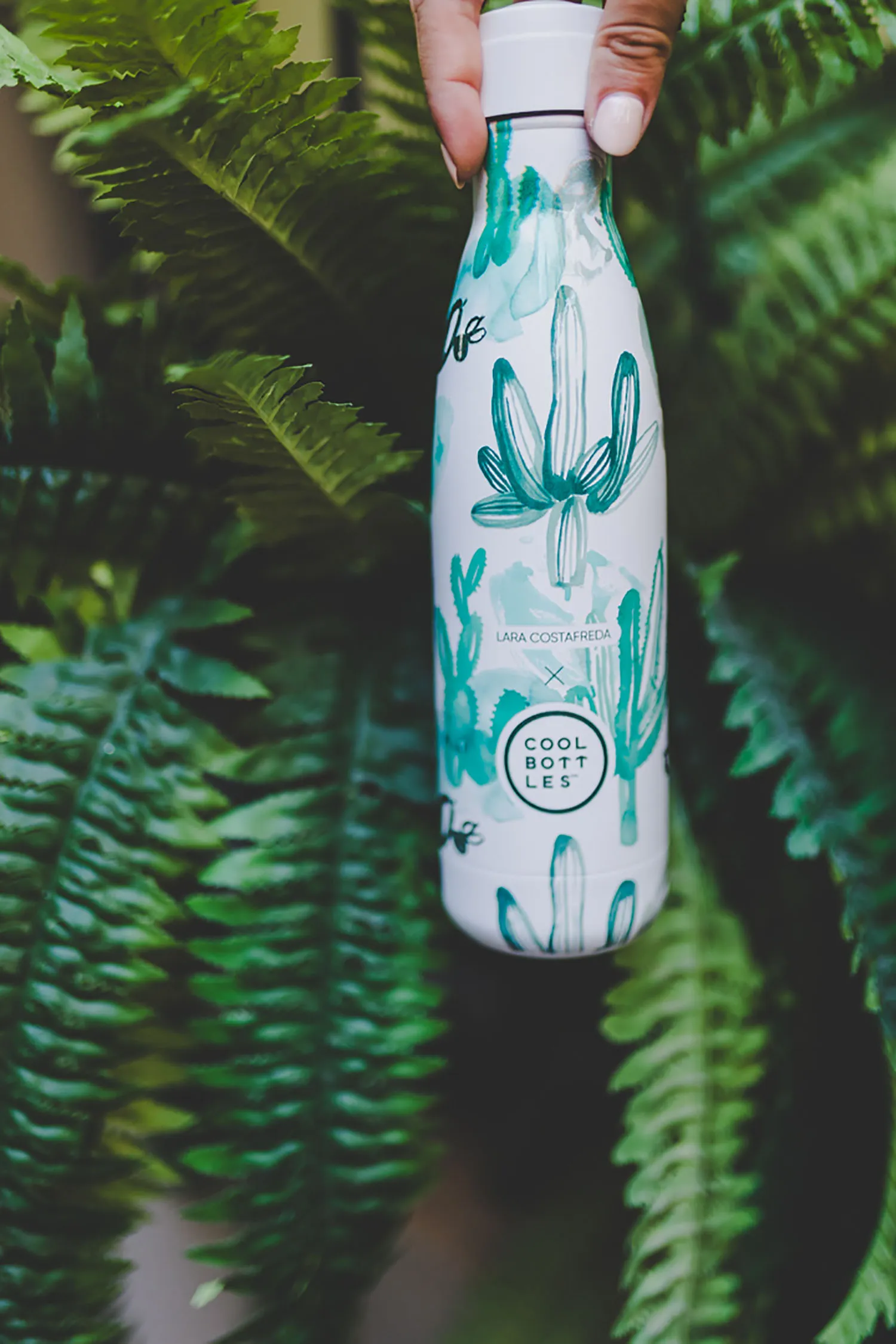Термос-термобутылка Cool Bottles Lara Costrafreda Watercolor Cactus 500 мл