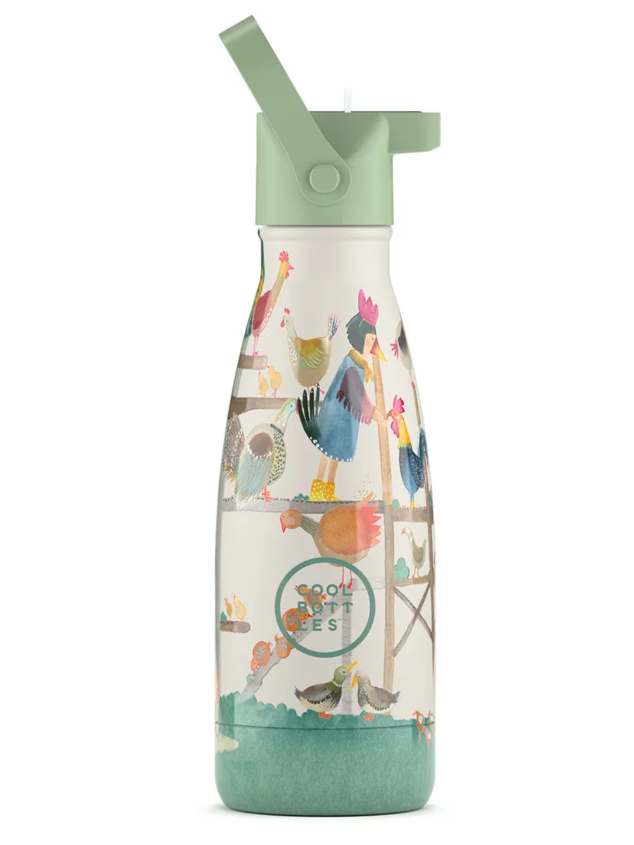 Термос-термобутылка Cool Bottles Kids серия Adventure Hen House 260мл CBBK26HH. Изображение 1