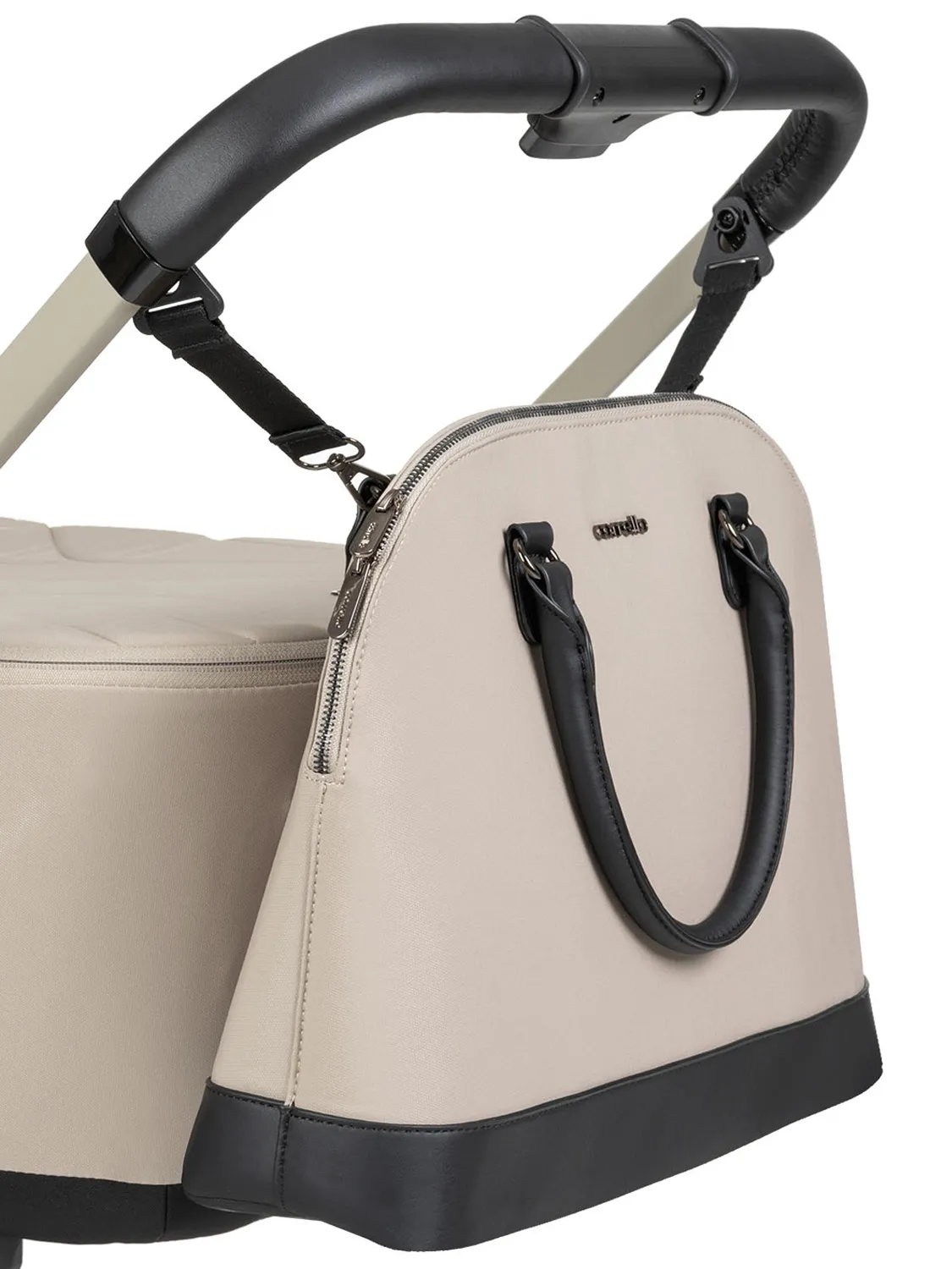 Коляска 2 в 1 CARRELLO Ultra F CRL-6557, бежевый (polar beige). Изображение 11