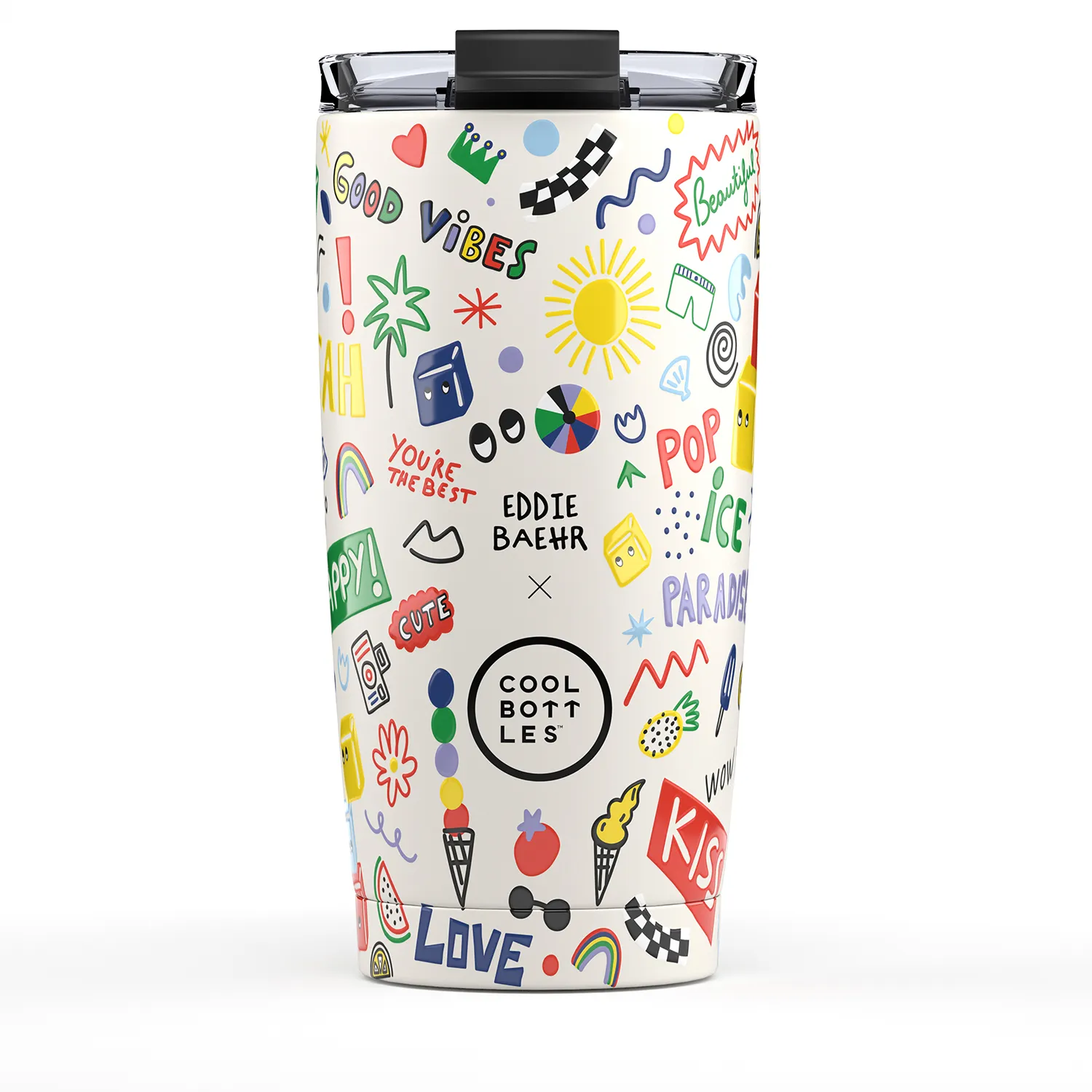 Термокружка Cool Bottles Tumbler Eddie Baehr Good Vibes 550 мл CBT55GVI