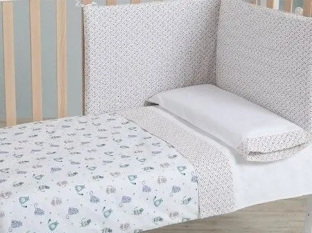 Бортики и покрывало 140х70 Micuna Kittens TX-1732