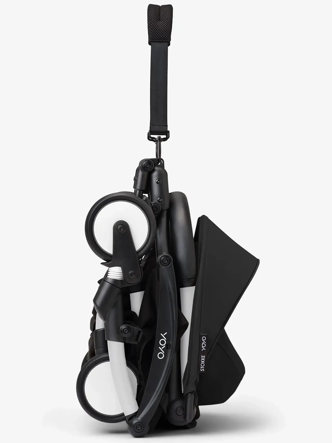 Коляска 2 в 1 Stokke YOYO3 shell, черный, рама белая. Изображение 19