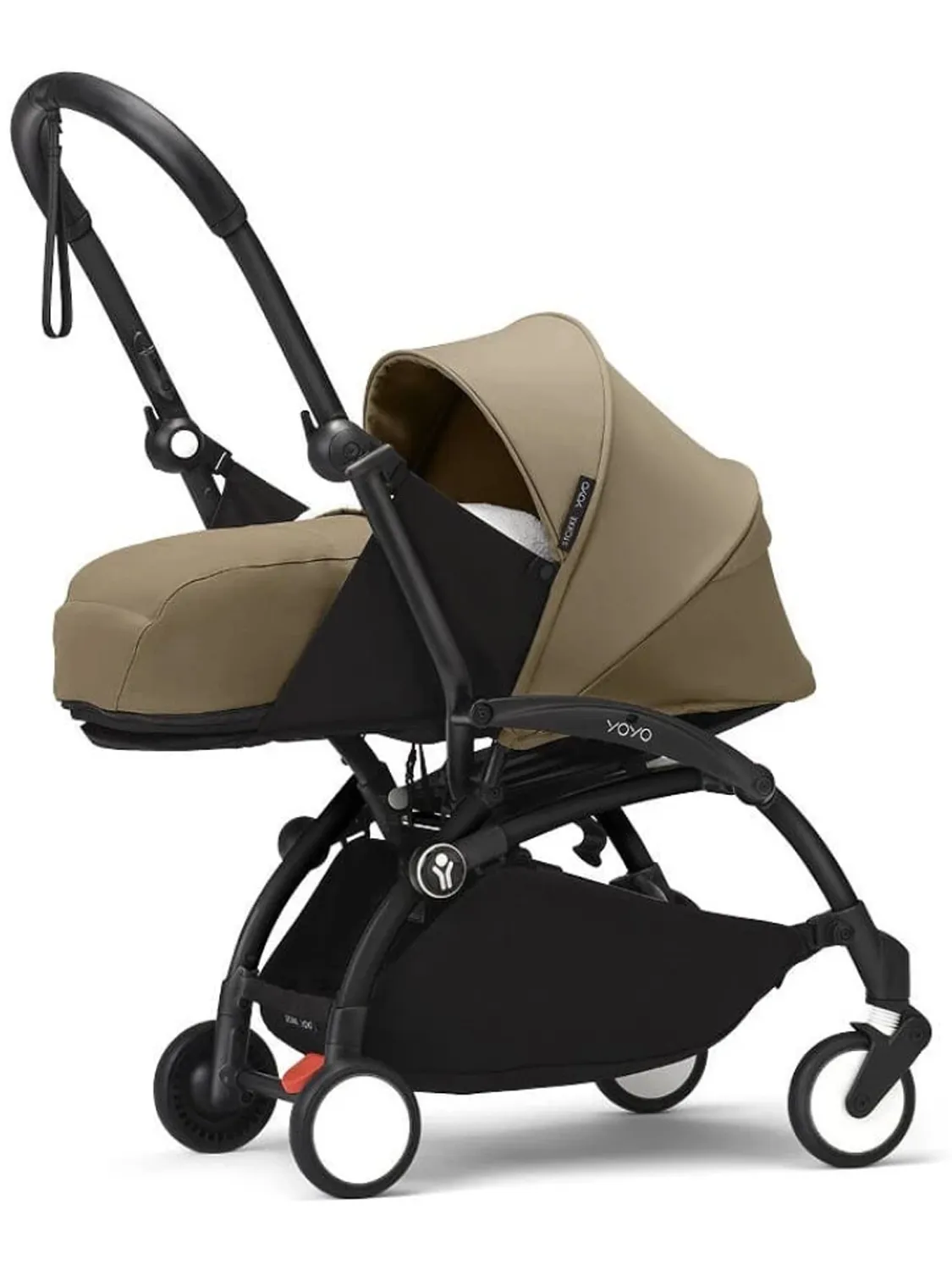 Коляска 2 в 1 Stokke YOYO3, кофейный (toffee), рама черная, люлька мягкая. Изображение 2