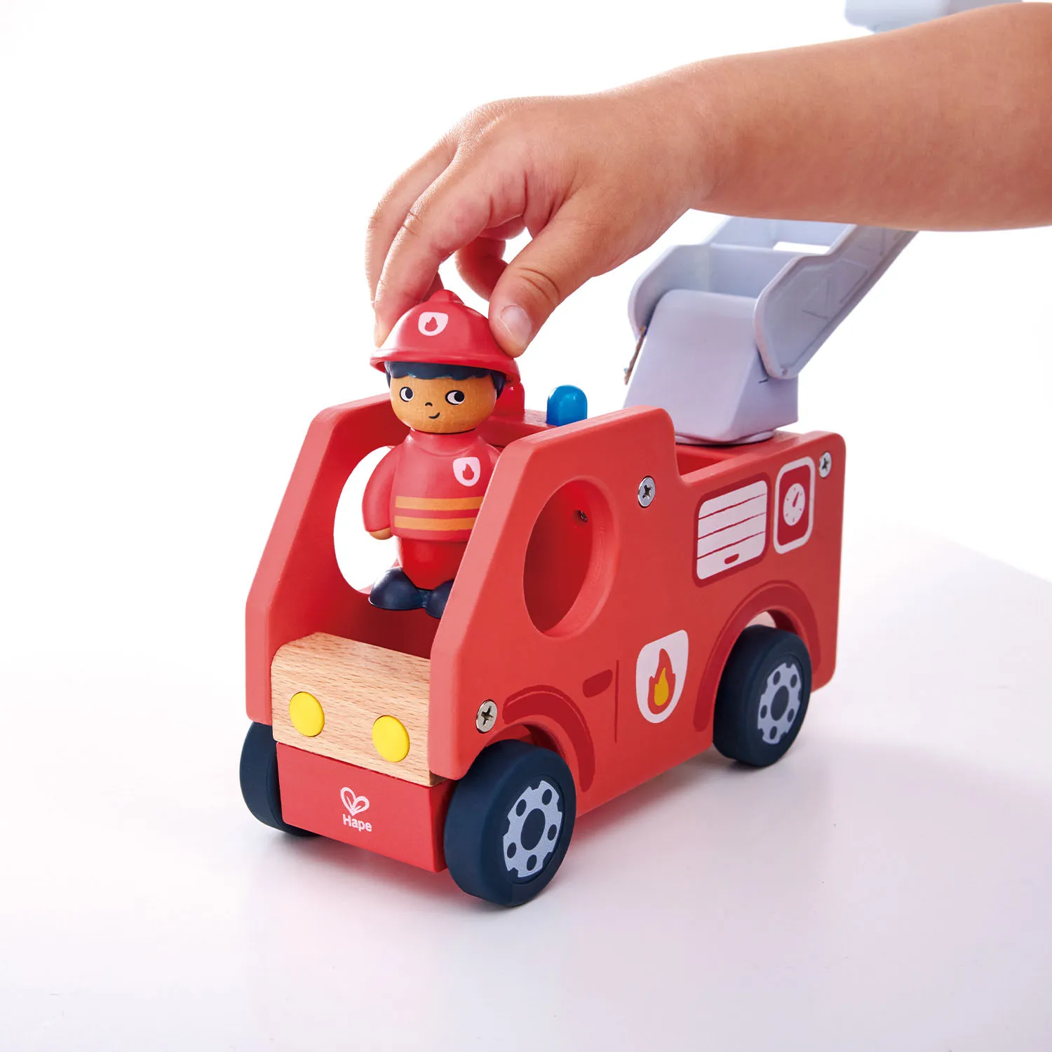 Набор игровой HAPE «Пожарная машина» (детская иллюстрированная книга Hape Land) E3440_HP